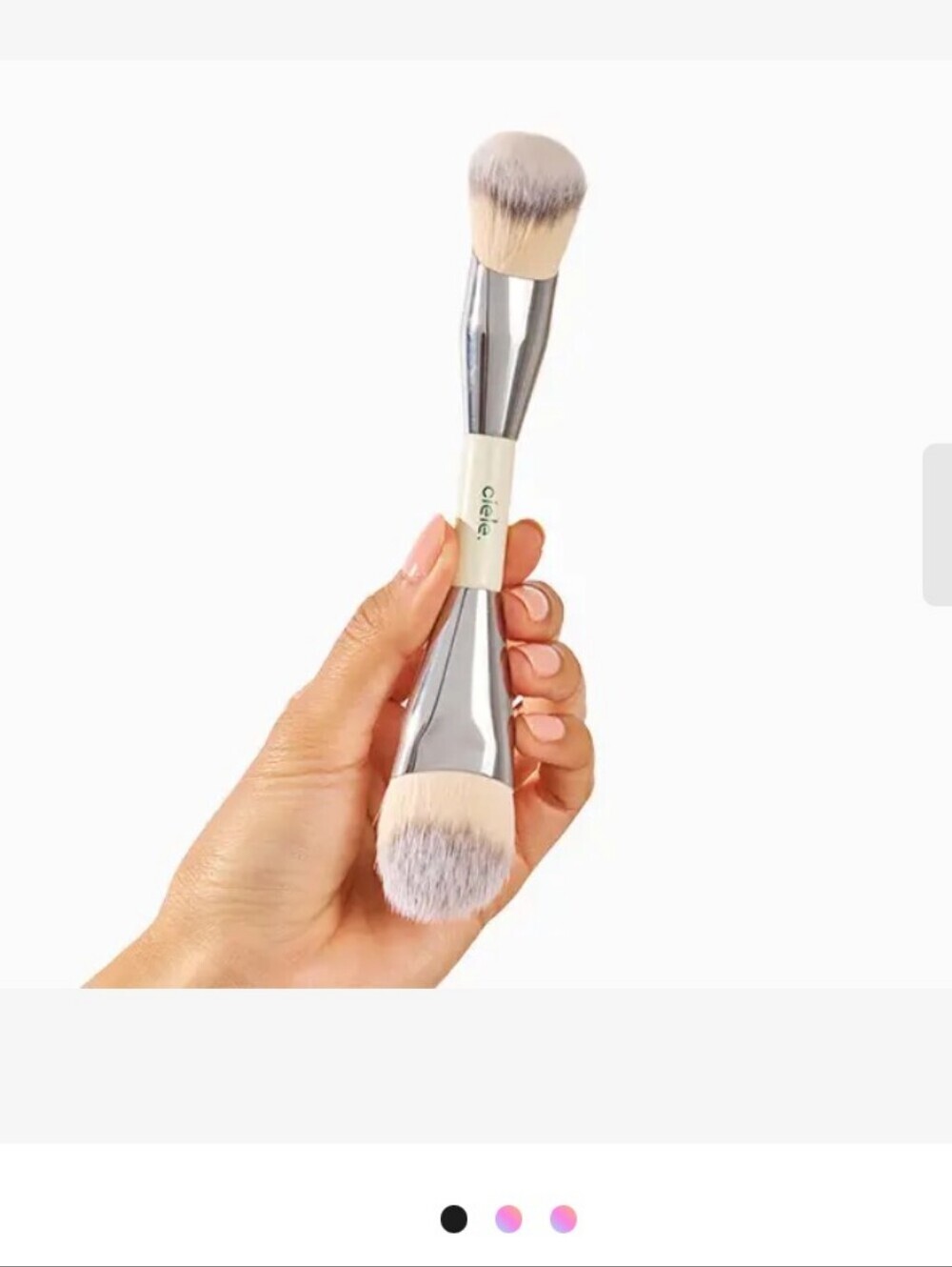 NWOT Ciele Makeup Brush - Cream Handle - Picture 3 of 3